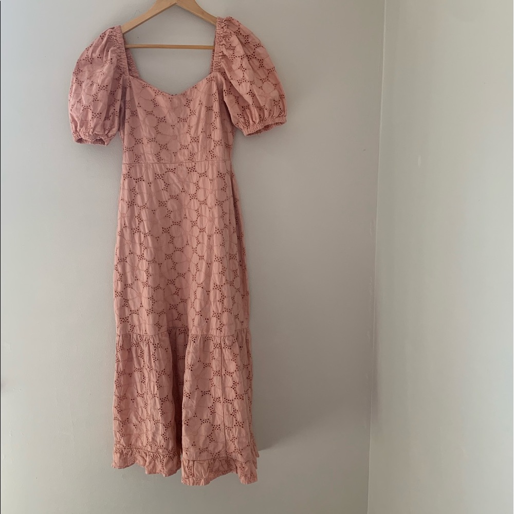 ASOS DESIGN broderie cottage core peasant maxi dress - Picture 5 of 12